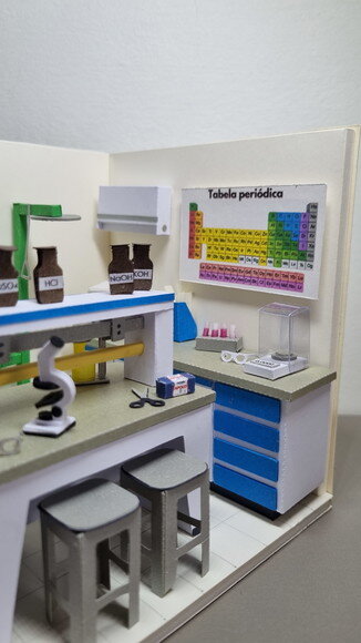 Miniatura de Cenário - Roombox - Laboratório