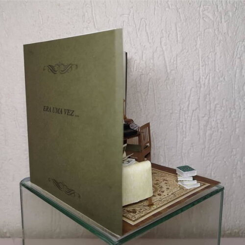 Miniatura de Cenário - Roombox - Sala de Leitura