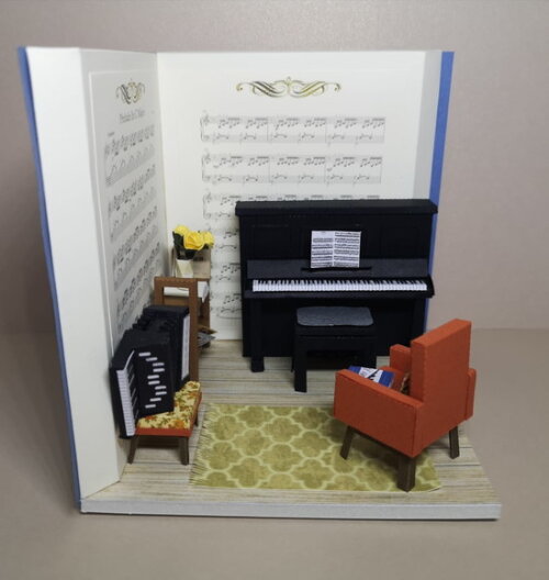 Miniatura de Cenário - Roombox - Sala de Música 1