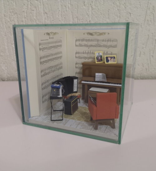 Miniatura de Cenário - Roombox - Sala de Música 2