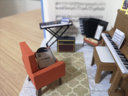 Miniatura de Cenário - Roombox - Sala de Música 2