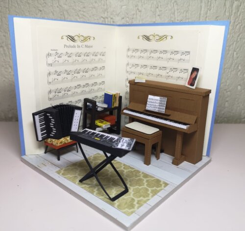 Miniatura de Cenário - Roombox - Sala de Música 2