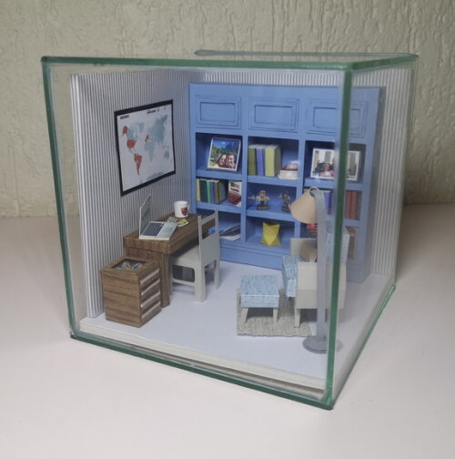 Miniatura de Cenário - Roombox - Biblioteca