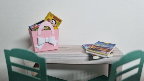 Quadro Cenário em Miniatura - Espaço Gourmet  2, com vidro