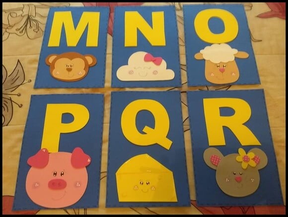 Alfabeto Decorado Plaquinhas