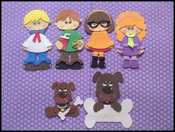 Apliques turma do scooby doo