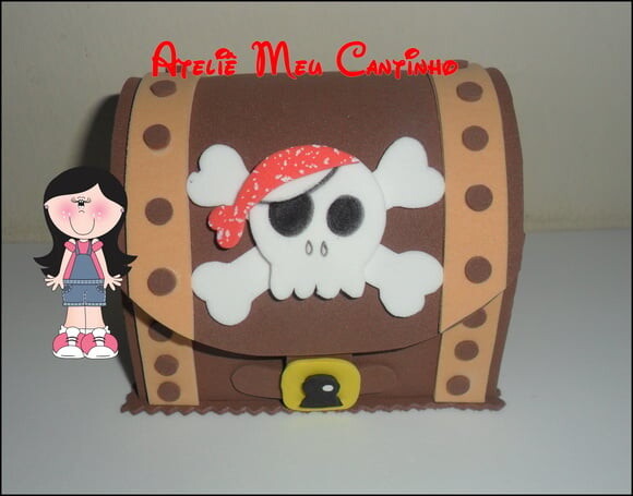 Baú do pirata porta doces