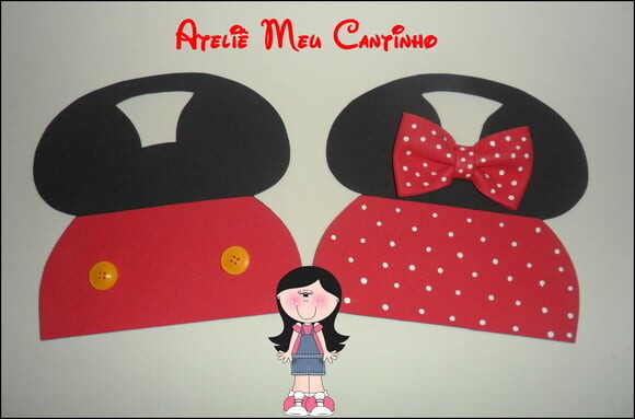 Bolsinha mickey/minnie