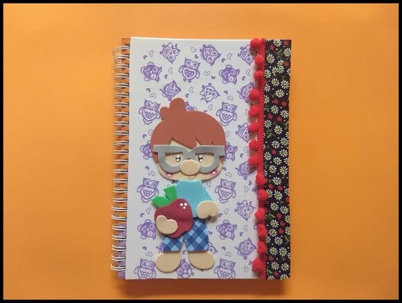 Caderno pequeno decorado professor