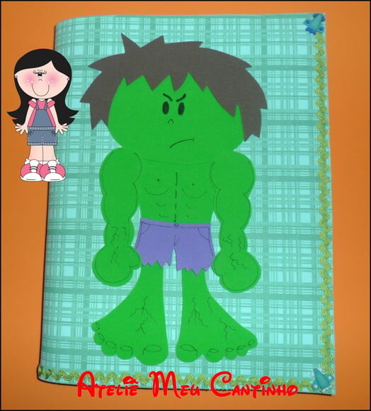 Capa de caderno personagens