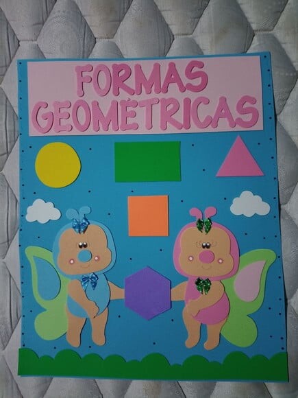 Cartaz Formas Geométricas Bichinhos do Jardim
