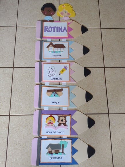 Cartaz Rotina Crianças