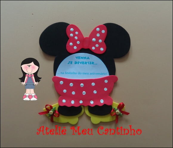 Convite festa minnie