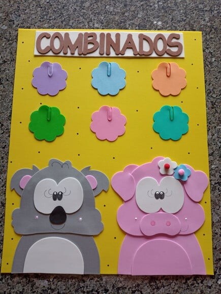 Decoração Sala de Aula Bichinhos Vão a Escola com 8cartazes