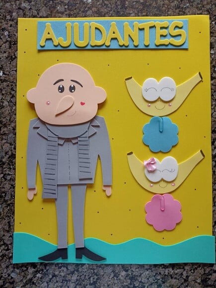 Decoração Sala de Aula Meu Malvado Favorito com 7 Cartazes