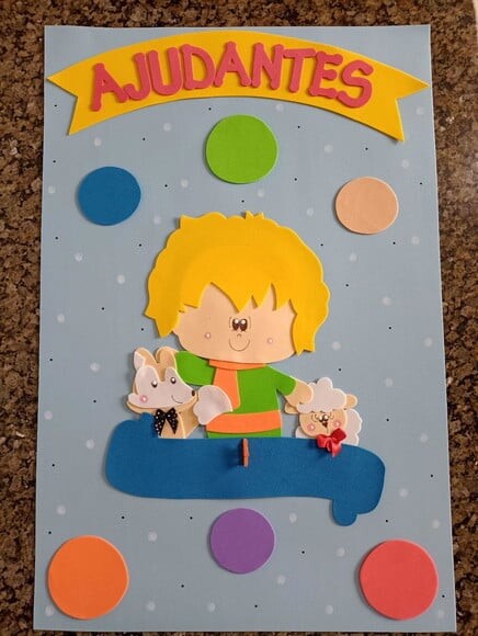 Decoração Sala de Aula Pequeno Príncipe com 4 Cartazes