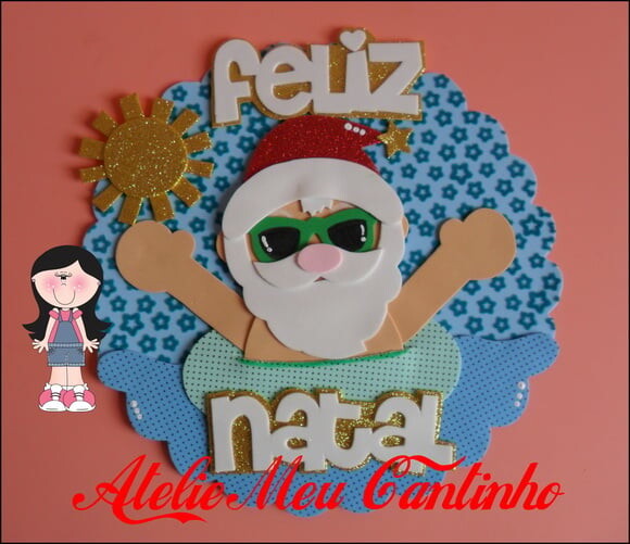 Guirlanda noel na praia