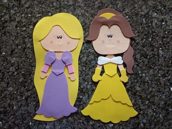 Kit com 11 Princesas de 35 cm Cada para Decoração