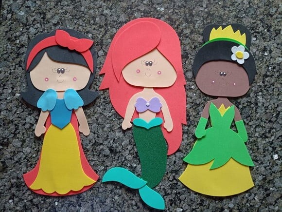 Kit com 11 Princesas de 35 cm Cada para Decoração
