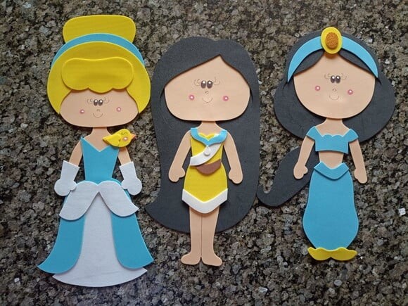 Kit com 11 Princesas de 35 cm Cada para Decoração