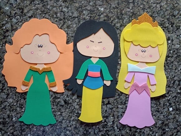 Kit com 11 Princesas de 35 cm Cada para Decoração