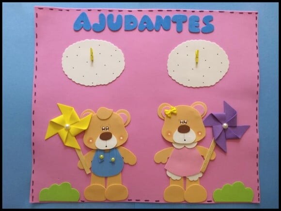 Kit de cartaz escolares tema ursinhos