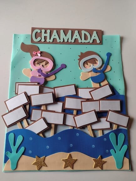 Kit Decoração Sala de Aula Fundo do Mar com Crianças
