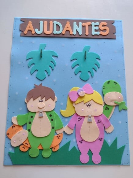 Kit Decoração Sala de Aula Tema Dinossauros e Crianças
