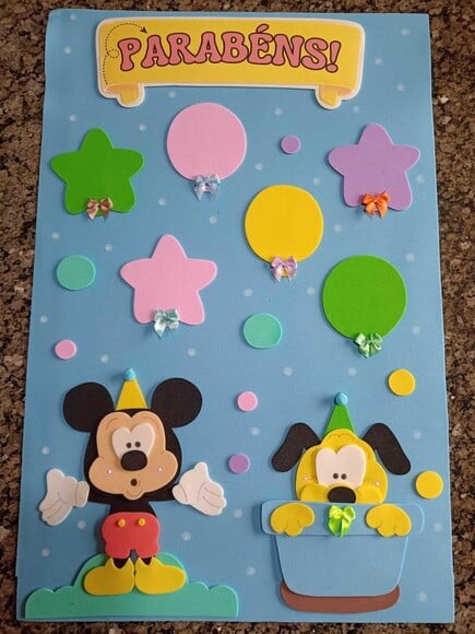 Kit Decoração Sala de Aula Turma do Mickey com 8 Cartazes