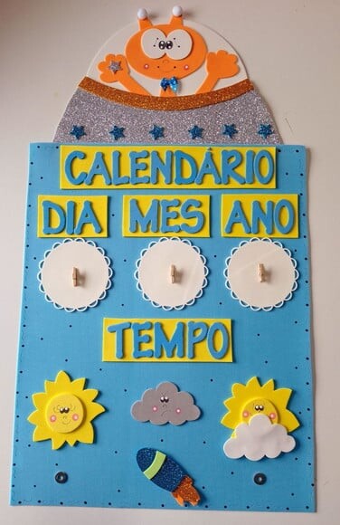Kit Sala de Aula Astronauta com 5 Cartazes
