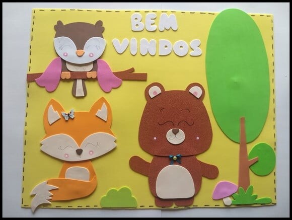 Kit Sala de Aula Bichinhos do Bosque