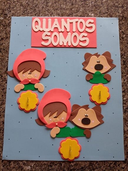 Kit Sala de Aula Chapeuzinho Vermelho com 6 Cartazes