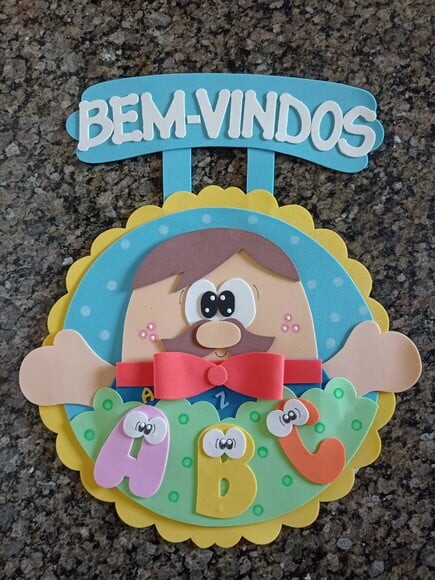 Kit Sala de Aula Senhor Alfabeto com 9 Cartazes