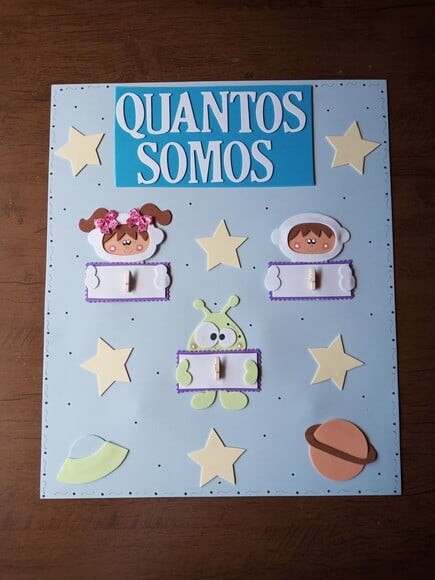 Kit Sala de Aula Tema Astronautas