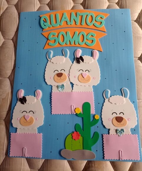Kit Sala de Aula Tema Cactus com 6 Cartazes