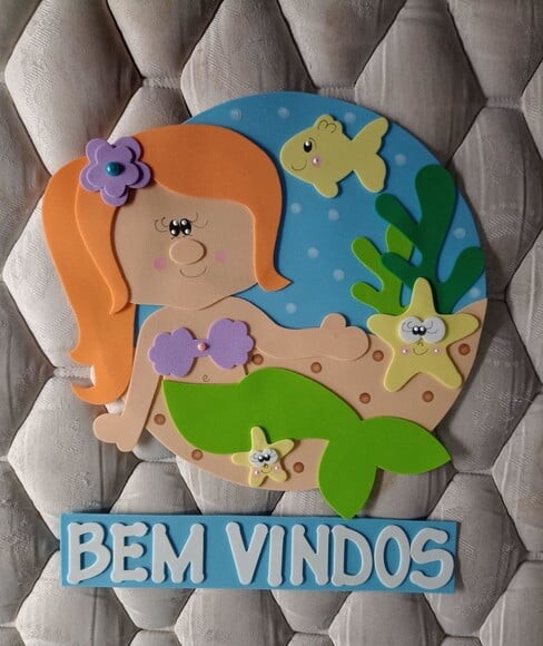 Kit Sala de Aula Tema Fundo do Mar com 7 Cartazes