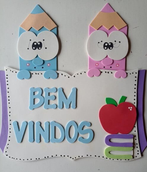 Kit Sala de Aula Tema Materiais Escolares