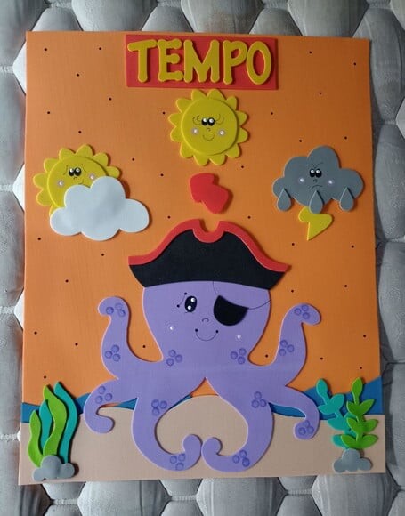 Kit Sala de Aula Tema Piratas com 7 Cartazes