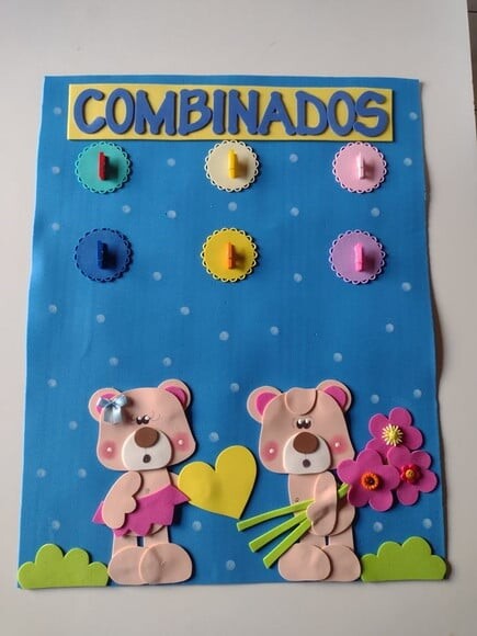 Kit sala de aula tema ursinhos