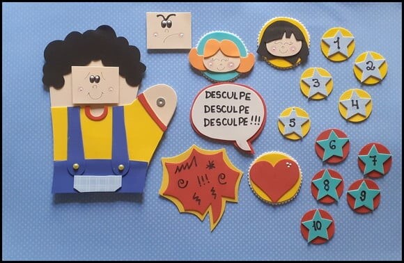 Luva de história desculpe-me