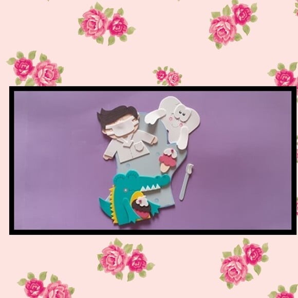 Luva jacaré com dor de dente