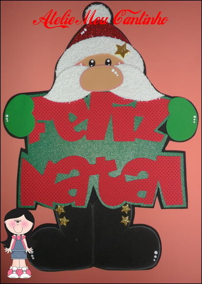 Placa Noel feliz natal