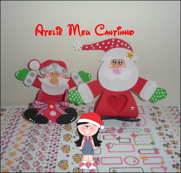 Porta bombom noel