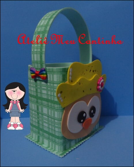 Porta doces corujinha caipirinha