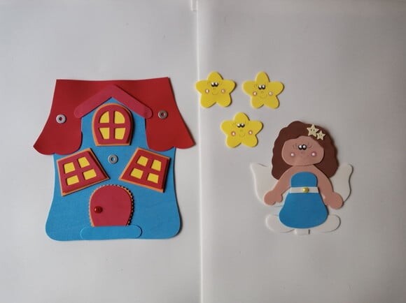 Sacola cenário fui morar numa casinha
