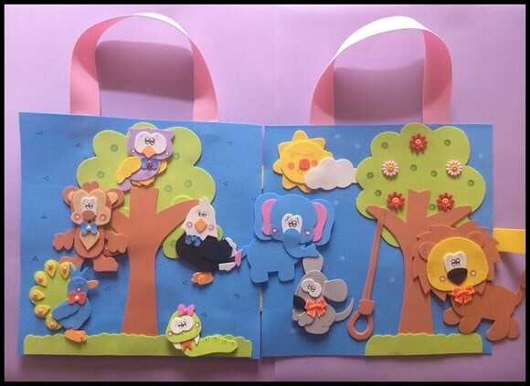 Sacola cenário o leão e o ratinho