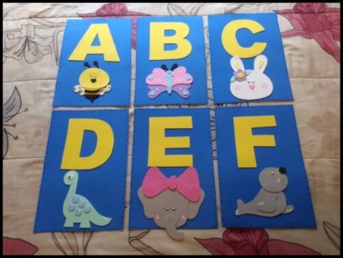 Alfabeto Decorado Plaquinhas