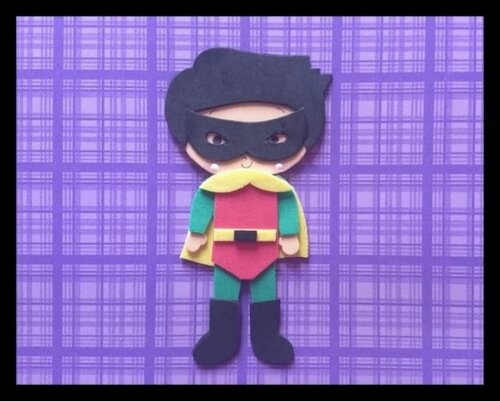Aplique herói Robin