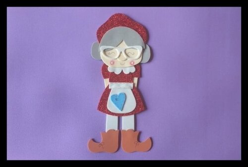 Aplique mamãe noel
