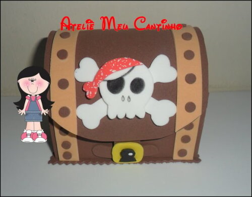 Baú do pirata porta doces